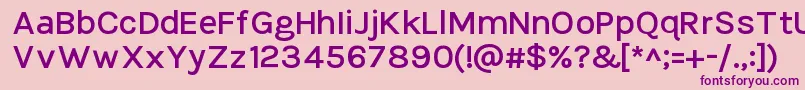 TikusputihSemibold-Schriftart – Violette Schriften auf rosa Hintergrund