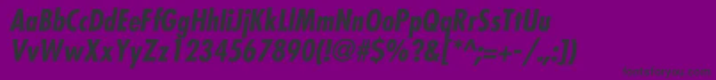 FairmontCondBldItal Font – Black Fonts on Purple Background