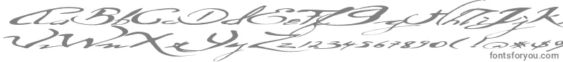 Шрифт Ersatzquality – серые шрифты на белом фоне