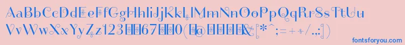 Friandiseswashdemo Font – Blue Fonts on Pink Background