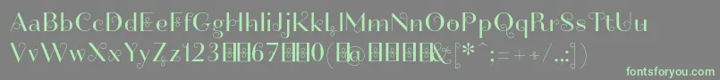 Friandiseswashdemo Font – Green Fonts on Gray Background