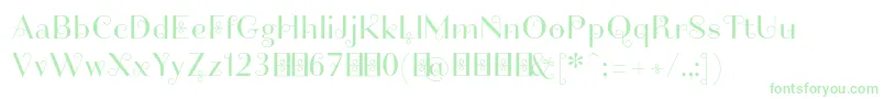 Friandiseswashdemo Font – Green Fonts on White Background