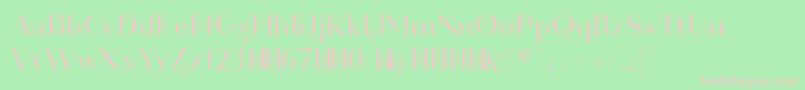 Friandiseswashdemo Font – Pink Fonts on Green Background