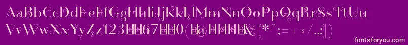 Friandiseswashdemo Font – Pink Fonts on Purple Background