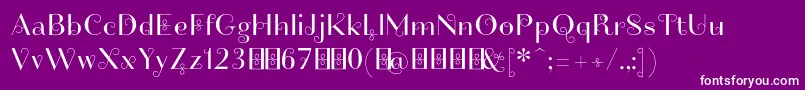 Friandiseswashdemo Font – White Fonts on Purple Background