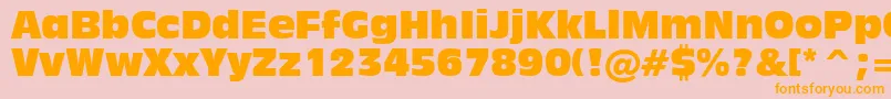 Incised901CompactBt Font – Orange Fonts on Pink Background