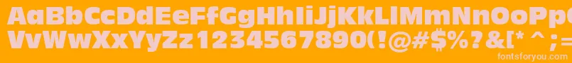 More about Incised901CompactBt Font Incised901CompactBt Font – Pink Fonts on Orange Background