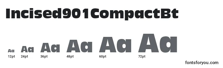 Incised901CompactBt Font Sizes