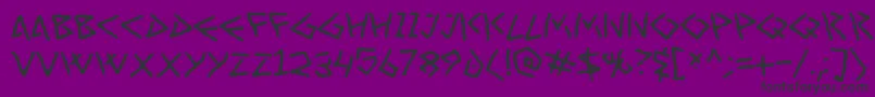 Weitere Informationen zur ArtGreco-Schriftart ArtGreco-Schriftart – Schwarze Schriften auf violettem Hintergrund