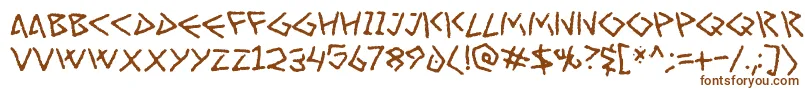ArtGreco Font – Brown Fonts on White Background