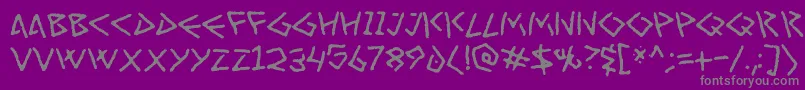 Weitere Informationen zur ArtGreco-Schriftart ArtGreco-Schriftart – Graue Schriften auf violettem Hintergrund