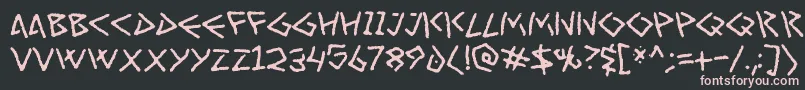 ArtGreco Font – Pink Fonts on Black Background