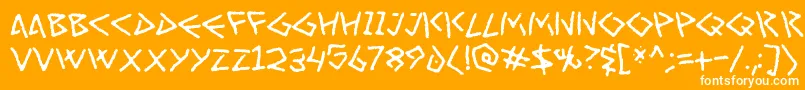 ArtGreco Font – White Fonts on Orange Background