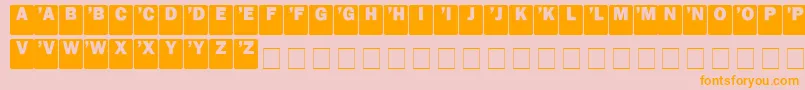 fuente DcSans – Fuentes Naranjas Sobre Fondo Rosa