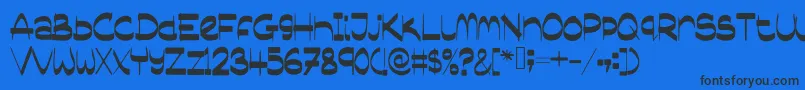 Sassyblogger Font – Black Fonts on Blue Background
