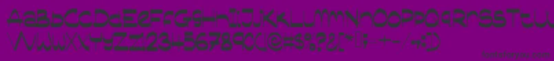 Шрифт Sassyblogger – чёрные шрифты на фиолетовом фоне