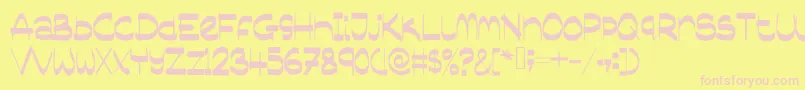Sassyblogger Font – Pink Fonts on Yellow Background