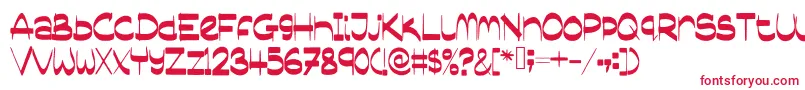 Sassyblogger Font – Red Fonts on White Background