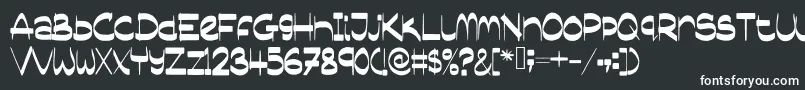 Sassyblogger Font – White Fonts on Black Background