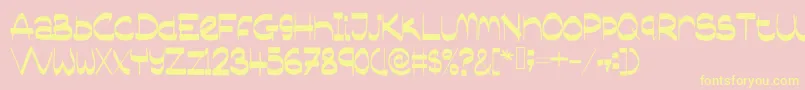 Sassyblogger Font – Yellow Fonts on Pink Background