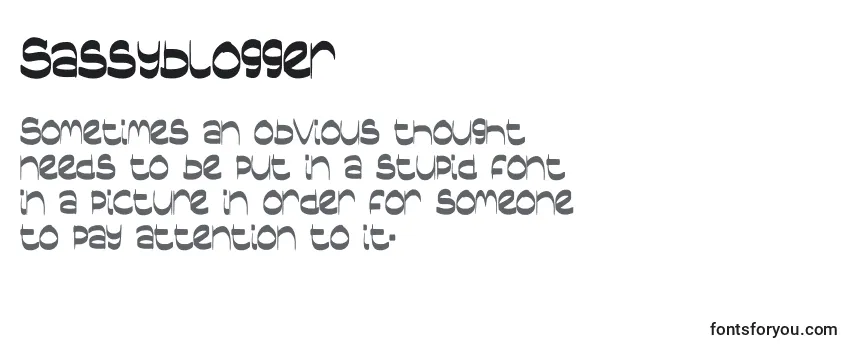 Sassyblogger Font