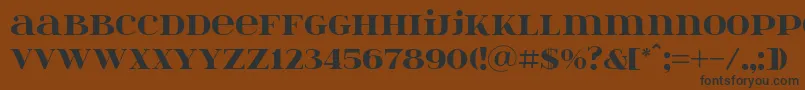 Itsadzoke046 Font – Black Fonts on Brown Background