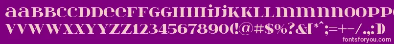 Itsadzoke046 Font – Pink Fonts on Purple Background