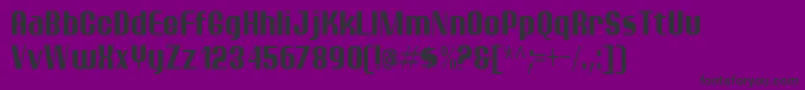 Ptarmc Font – Black Fonts on Purple Background