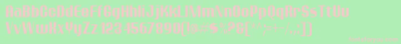 Ptarmc Font – Pink Fonts on Green Background