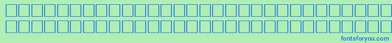 Pikto5 Font – Blue Fonts on Green Background