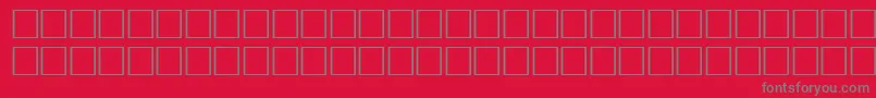 Pikto5-Schriftart – Graue Schriften auf rotem Hintergrund
