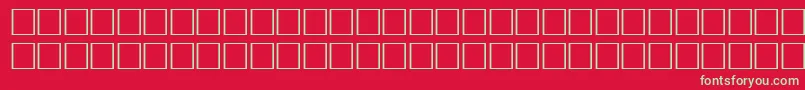 Pikto5 Font – Green Fonts on Red Background