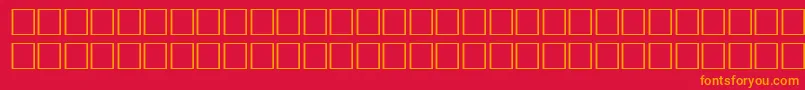Pikto5 Font – Orange Fonts on Red Background