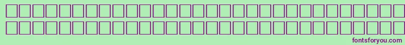 Pikto5 Font – Purple Fonts on Green Background
