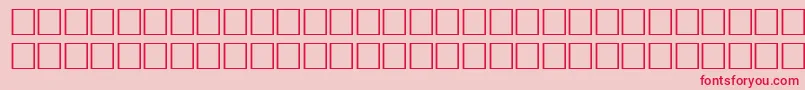 Pikto5 Font – Red Fonts on Pink Background