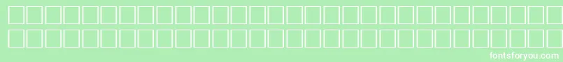 Pikto5 Font – White Fonts on Green Background
