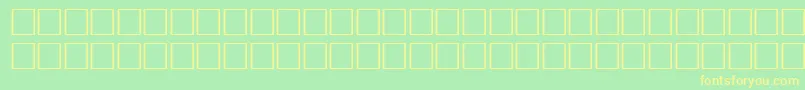 Pikto5 Font – Yellow Fonts on Green Background