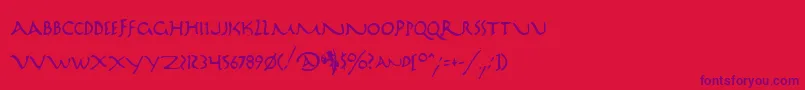 More about Marathon Font Marathon Font – Purple Fonts on Red Background