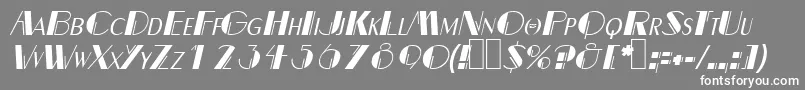 DalithOblique Font – White Fonts on Gray Background