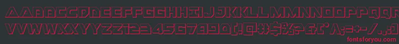 Libertyisland3D Font – Red Fonts on Black Background