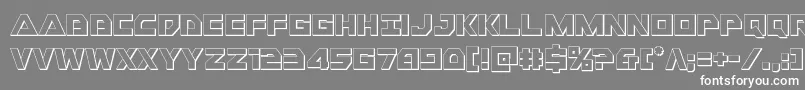 Libertyisland3D Font – White Fonts on Gray Background