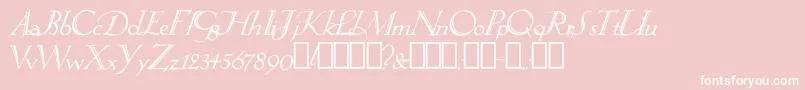 Springtime Font – White Fonts on Pink Background