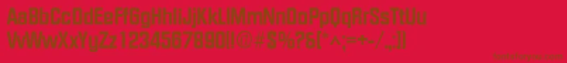 FacetextraboldRegular Font – Brown Fonts on Red Background