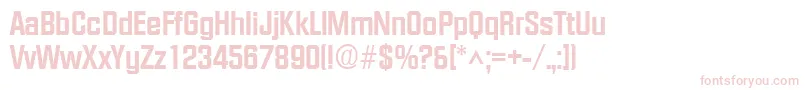 FacetextraboldRegular Font – Pink Fonts on White Background