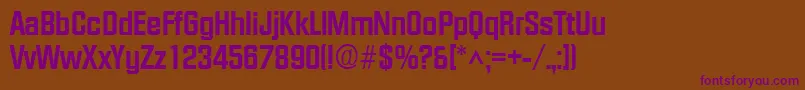 FacetextraboldRegular Font – Purple Fonts on Brown Background