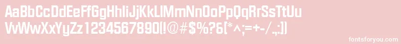 FacetextraboldRegular Font – White Fonts on Pink Background