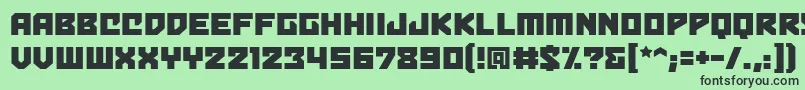 Bulletproofbb Font – Black Fonts on Green Background
