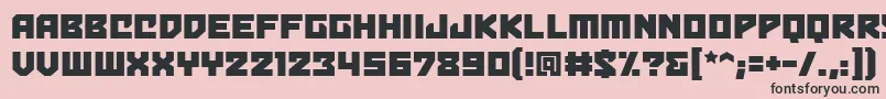 Bulletproofbb Font – Black Fonts on Pink Background