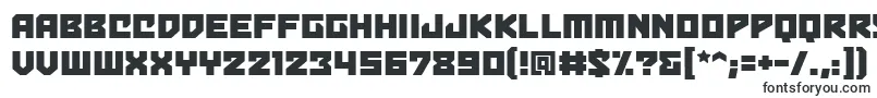Шрифт Bulletproofbb – прямые шрифты
