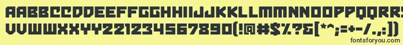 Bulletproofbb Font – Black Fonts on Yellow Background